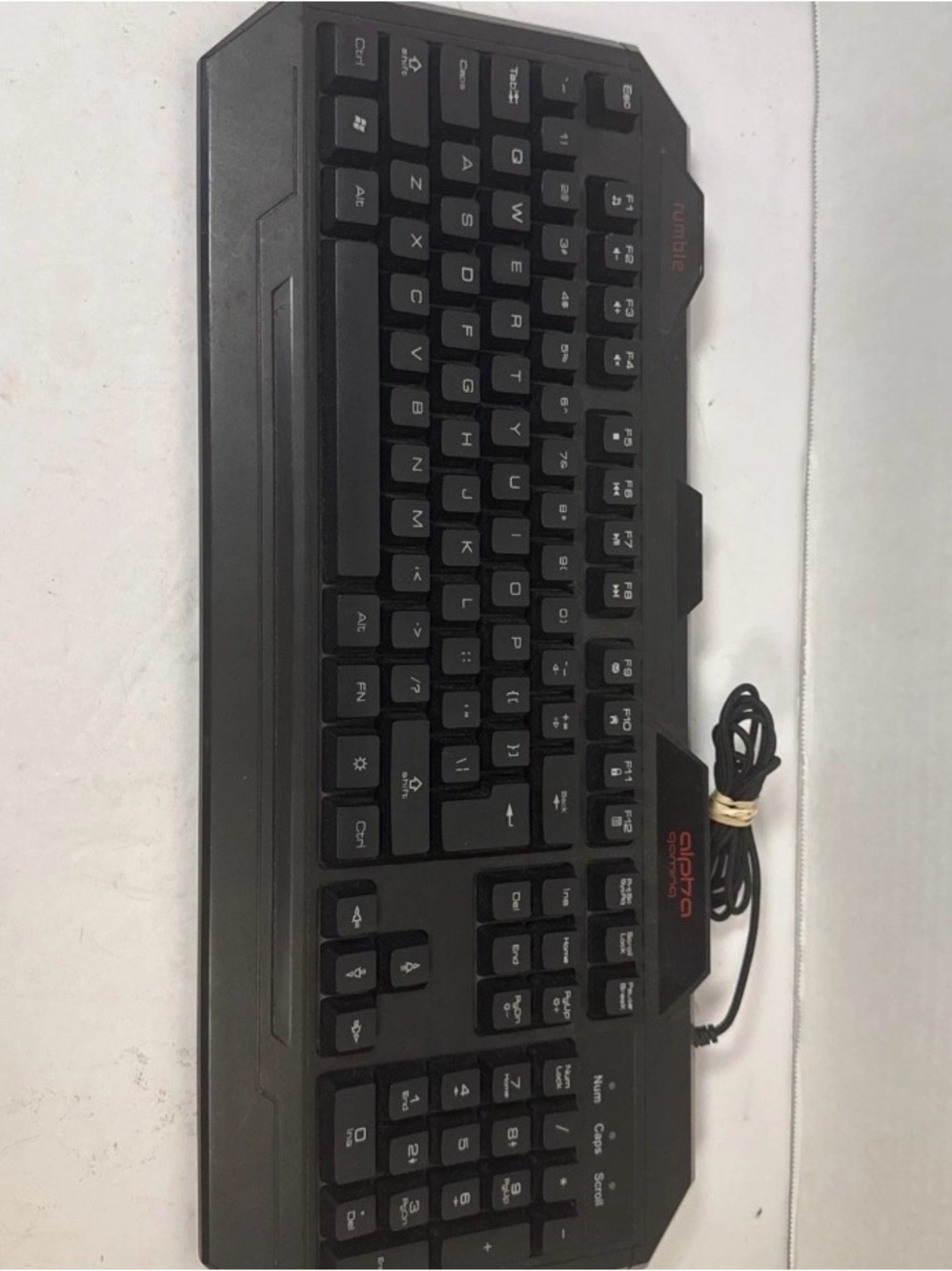 Alpha Gaming Multi Light-up black Keyboard